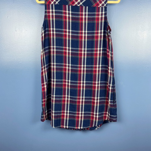 Tommy Hilfiger| Plaid Sleeves Button Down Dress - Picture 8 of 8